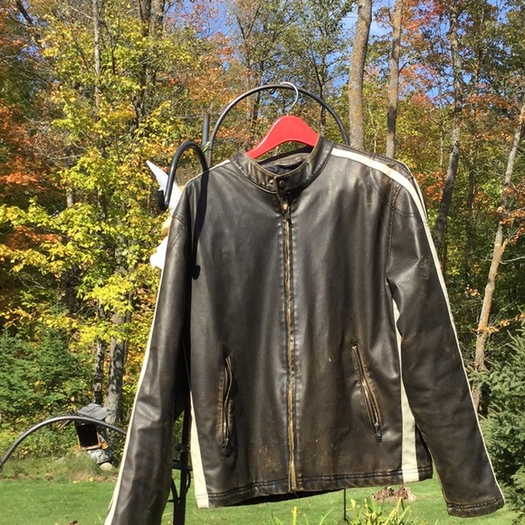 Distressed Arizona Leather Jacket 